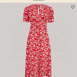 Seamstress of Bloomsbury red pinup floral dress